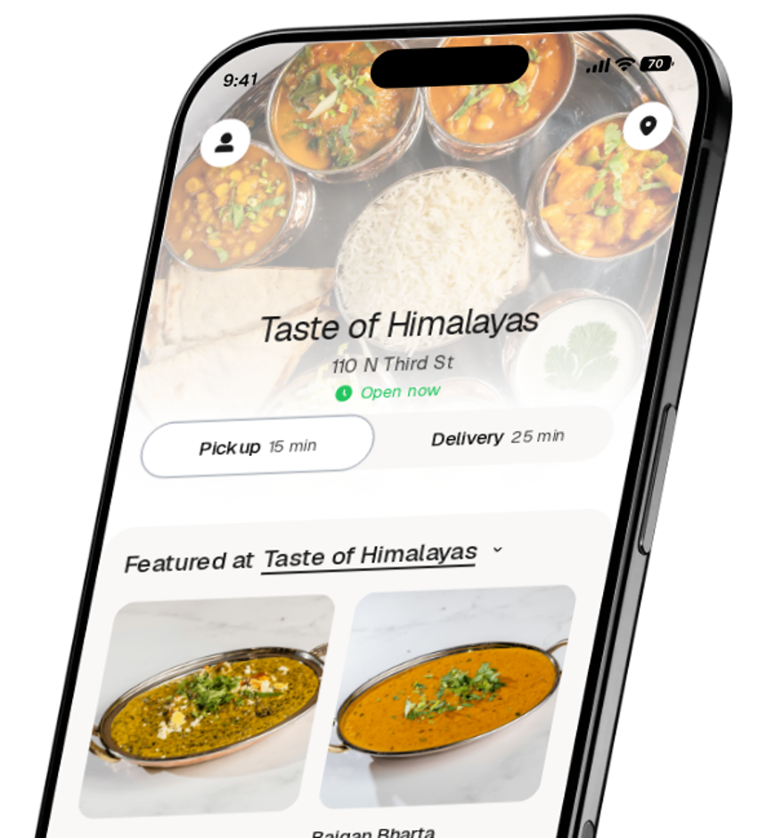 Taste of Himalayas app preview