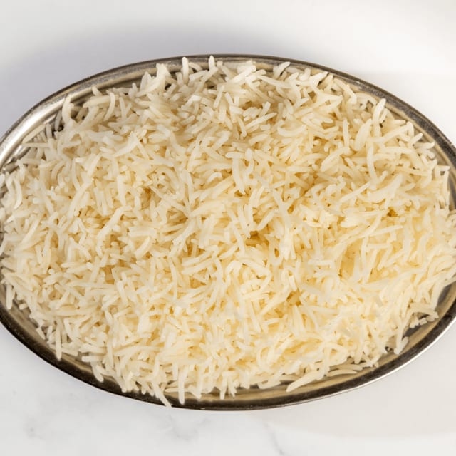 Steamed Basmati.